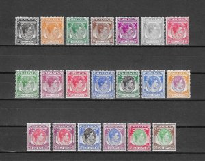 MALAYA/MALACCA 1949/52 SG 3/17 MNH Cat £150