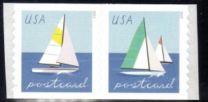 US 2023 5749-5750 (5750a) Sailboats Coil Pair MNH