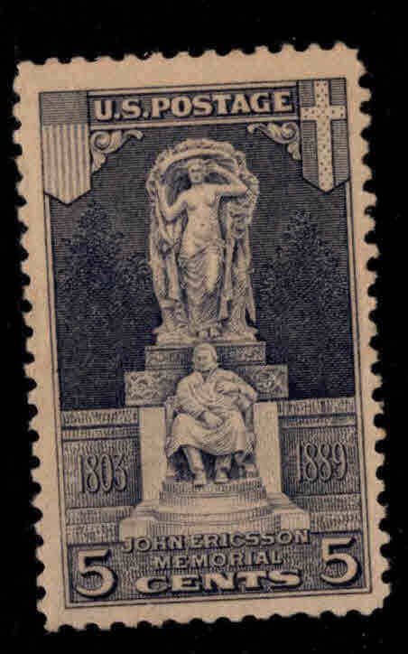 USA Scott 628 MH* Ericsson Memorial  stamp