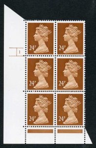 SGX969 Var 1991 24p yellowish brown (distinctive shade) cyl 1 no dot