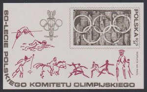 Poland 60th Anniversary of Polish Olympic Committee MS 1979 MNH SC#B136