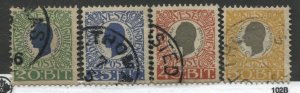 Danish West Indies 1905 20 to 50 bits used