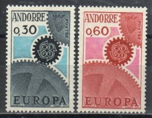 Andorra, French Stamp 174-175  - 67 Europa