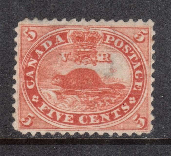 Canada #15v VF Mint **With Certificate**