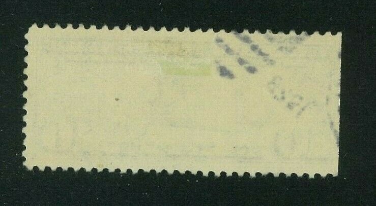 US 1927 10c dark blue Lindbergh Airmail, Scott C10 used, Value = $2.50