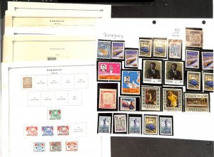 Paraguay Stamp Collection on 40 Scott International Pages, 1879-1979 (BB)