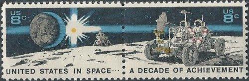 US 1434-1435 (mnh pair) 8¢ space achievements (1971)