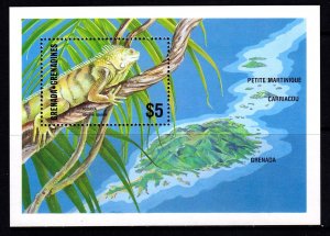 Grenada Grenadines 1986 Iguana Mint MNH Miniature Sheet SC 786