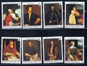 British Virgin Is 595-602 MNH 1988 Titian  (an4810)