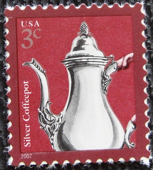 US #3754, MNH Single, Silver Coffeepot, SCV $.25 