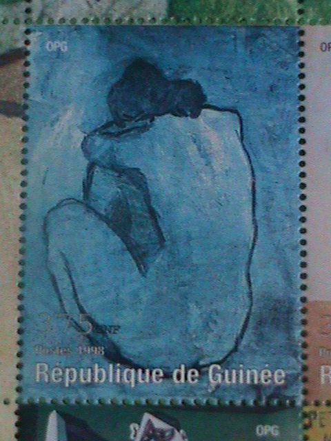 1998-GUINEA STAMP-25TH ANNIV: PABLO PICASSO PAINTING- MINT-NH FULL STAMP SHEET