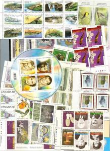 Canada Assorted MNH over $100.00 in face value