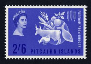 Pitcairn Islands 35 MNH Freedom From Hunger, Animals, Food, Fish