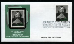 US 3944k Jim Henson Muppets Jim Henson UA Fleetwood cachet FDC combo DP