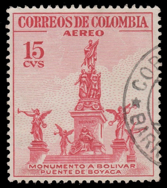 COLOMBIA 1954 SCOTT # C242. USED. # 1