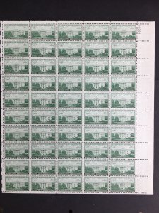 1950 sheet, The White House, Sc# 990