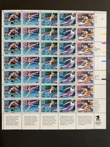 1992 sheet Winter Olympics Sc# 2611-2615