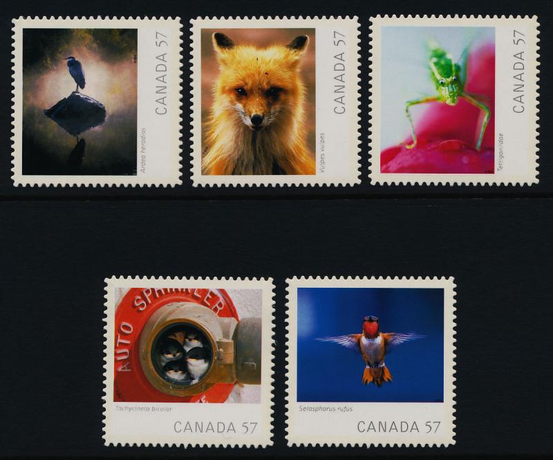 Canada 2389i-93i MNH Wildlife Photography, Fox, Birds