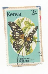 Kenya 1988  Scott 431 used - 2sh, Butterfly