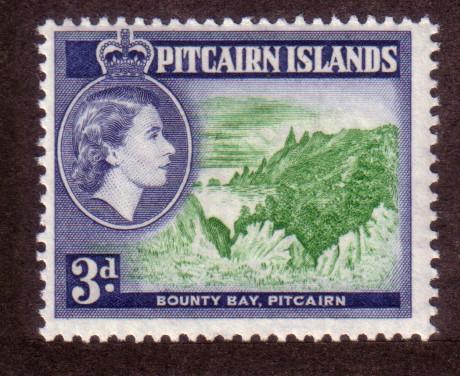 Pitcairn Islands #24 3p Queen Elizabeth  (MH)CV$1.00