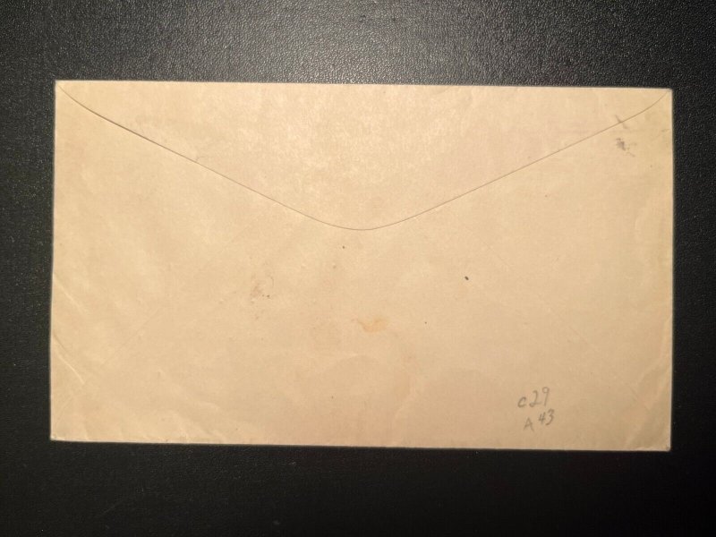 1932 Philippines Round World Flight First Day Cover FDC Manila PI Local Use