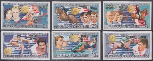 GUINEA Sc # 911-6 CPL MNH IMPERF SET of 6  - 1984 LOS ANGELES SUMMER OLYMPICS