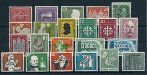 West Germany 1956 Complete Year Set  MNH