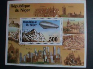 NIGER- 1970 AIR ZEPPELIN  CTO  S/S SHEET-VERY FINE WE SHIP TO WORLD WIDE