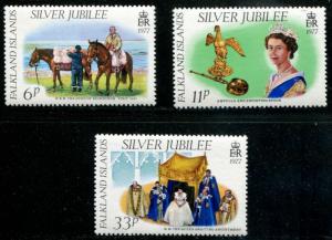 Falkland Islands SC# 254-6 Elizabeth II Silver Jubilee set MNH