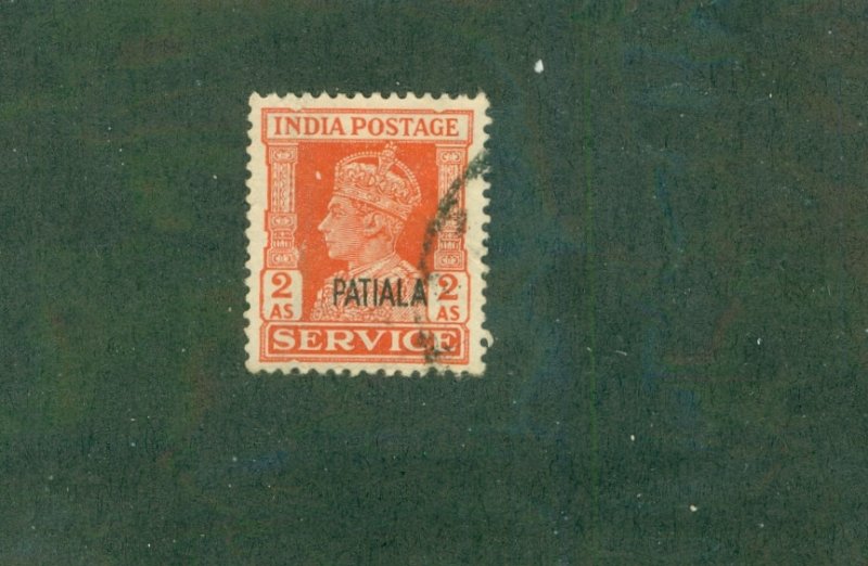 PATIALA INDIAN STATE O70 USED BIN $0.50