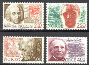 Norway Sc# 896-899 MNH 1986 Famous Men