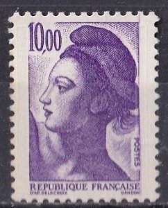 France #1890 (mnh) 10fr Liberty, by Delacroix, pur (1984)