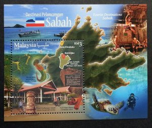 *FREE SHIP Malaysia Tourist Sabah 2018 Scuba Diving Aboriginal Boat (ms) MNH