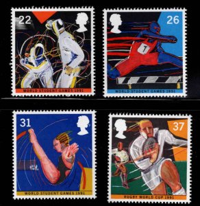 Great Britain Scott 1378-1381 MNH** Sports set