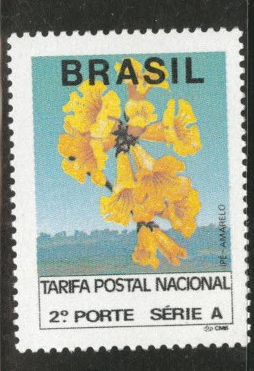 Brazil Scott 2354 MNH** 1992 Yellow Amaryllis flower CV$3