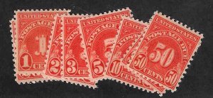 J79-J86 Mint,OG,NH... SCV $29.80