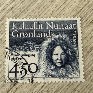 Greenland #311 Used,  Arnarulunnguaq (1896-1933), 4.50k  2024 SCV $1.75