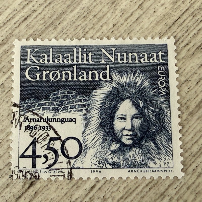 Greenland #311 Used,  Arnarulunnguaq (1896-1933), 4.50k  2024 SCV $1.75