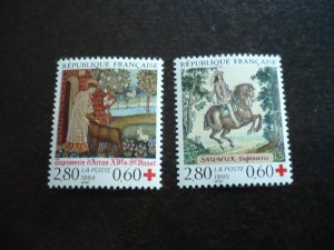 Stamps - France - Scott# B662-B663 - Mint Never Hinged Set of 2 Stamps