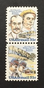 U.S. 1978 #C91-2 Pair, Wright Bros., MNH.