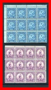 U.S. 1932 #718-719, Olympic Set Of 2 in Blocks Of 12