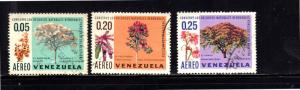 VENEZUELA #C1009-C1011  1969  TREES    F-VF USED