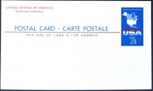 1963 US Sc. #UX49 postal card, 7 cent, mint, sharp corners, excellent shape