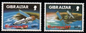 Gibraltar # 585 - 586 MNH