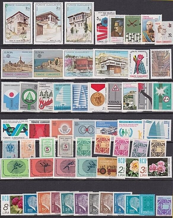 TURKEY 1970s MNH selection of defs & commems...............................A5353