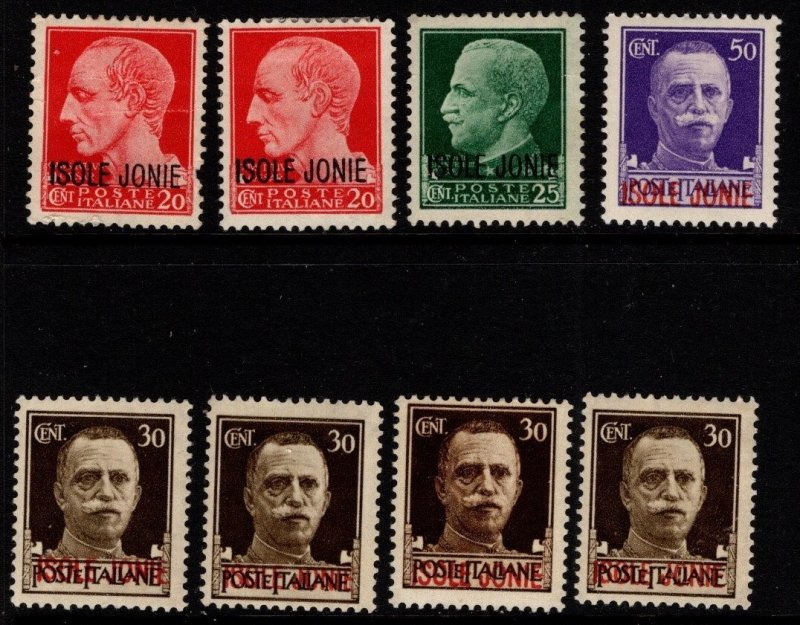 1941 Italy Ionian Islands Occupation Scott #- N18-N23 Victor Emmanuel III Issue
