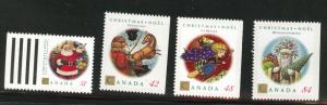 Canada Scott 1452-1455 MNH**  Christmas 1992 set