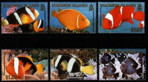 SOLOMON ISLANDS SG996/1001 2001 FISH MNH