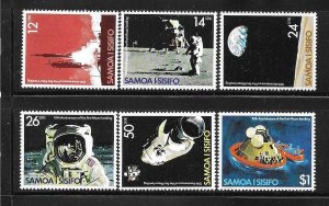 Samoa 1979 1st Moon landing 10th anniversary Sc 507-512 MNH A2810