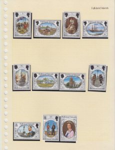 BC FALKLAND ISLANDS 1938-83 BETTER COLLECTION ON 26 ALBUM PAGES KEY VALUES, SETS 